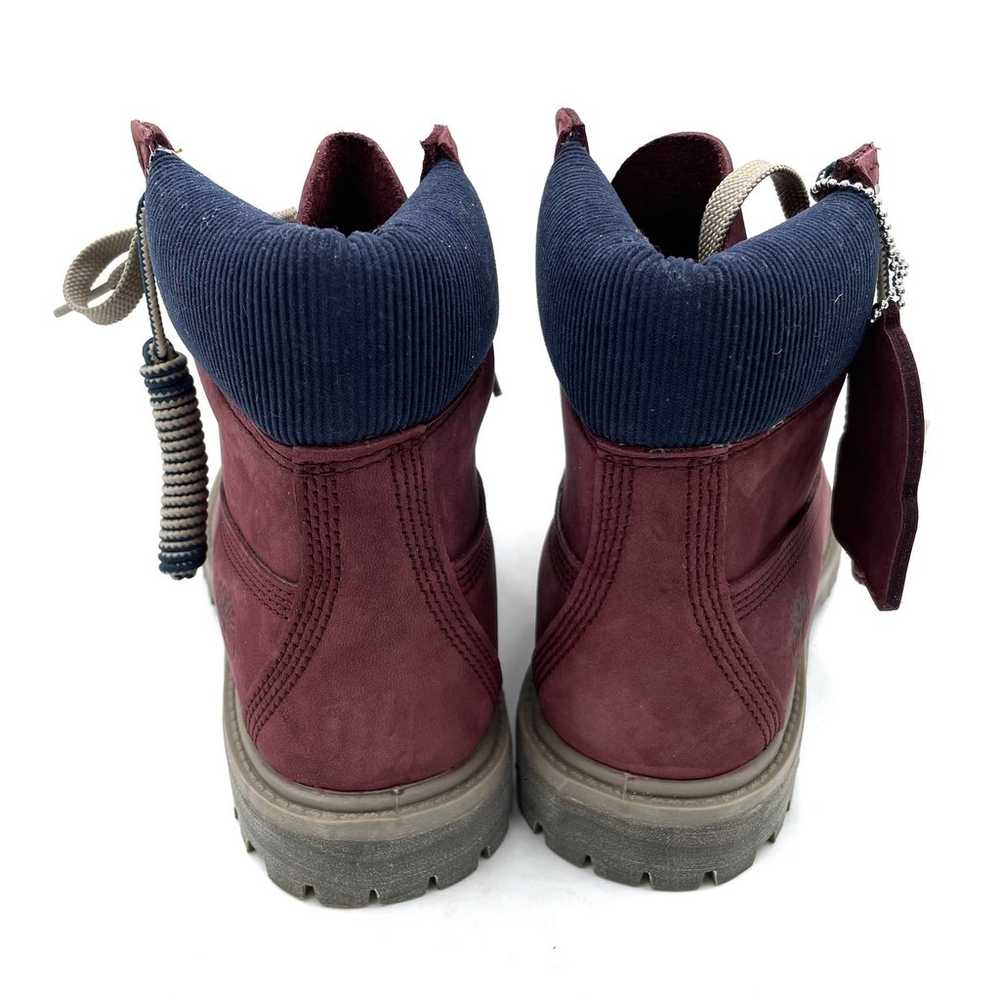 Timberland Premium 6" Waterproof Boots Burgundy L… - image 5