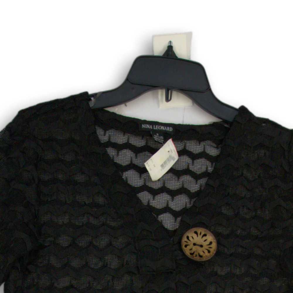Unbranded NWT Nina Leonard Womens Black Lace 3/4 … - image 3