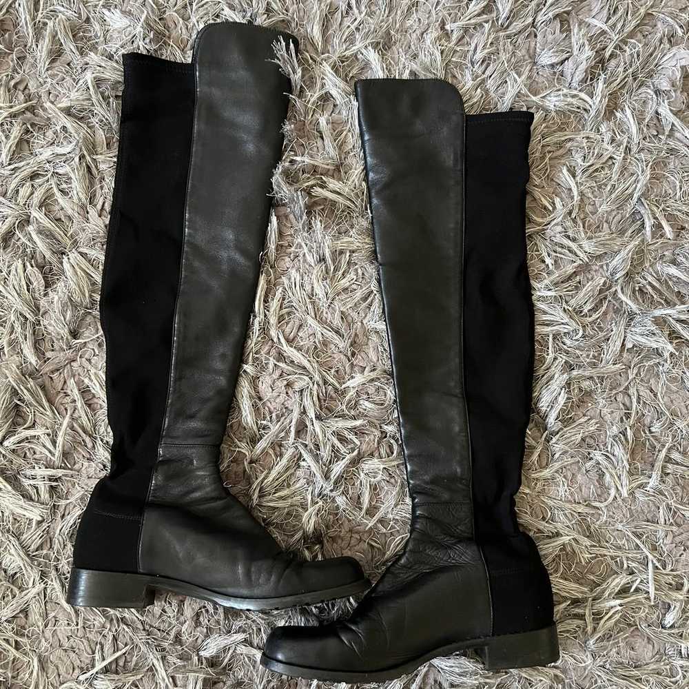 stuart weitzman the 5050 over the knee boots blac… - image 2