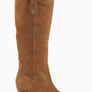 Larroude Louise Suede Tall Boots - Size 7.5