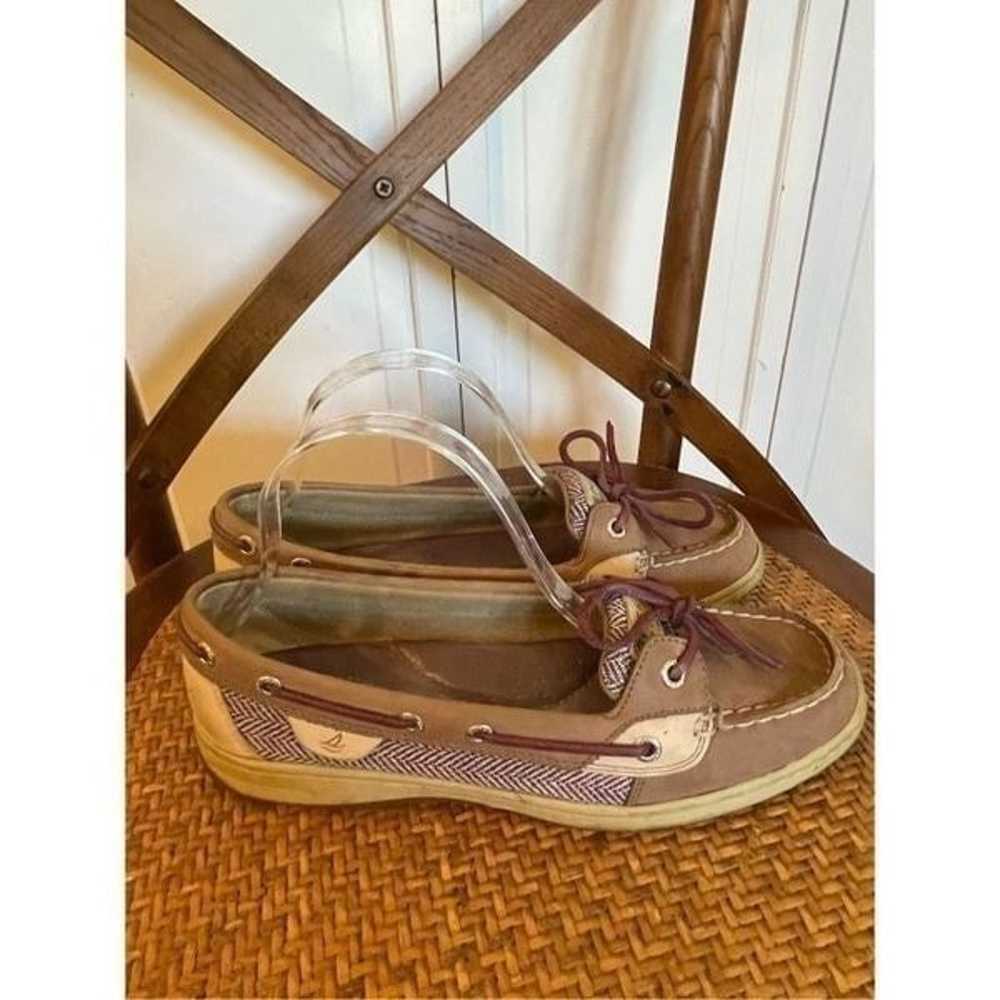 Sperry topsider purple boat shoes size 9 - image 4