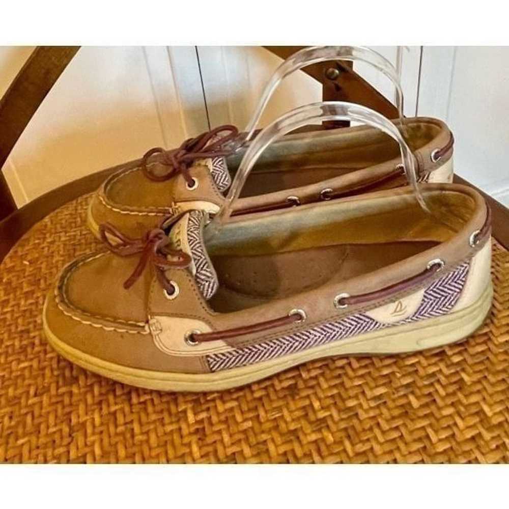 Sperry topsider purple boat shoes size 9 - image 6