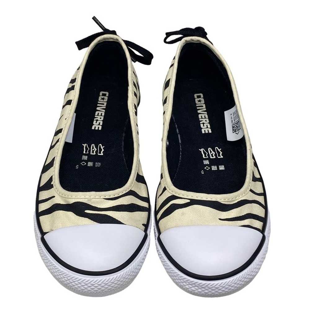 Converse Women’s Black Cream Zebra Print Slip On … - image 3