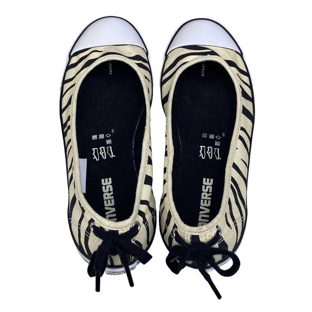 Converse Women’s Black Cream Zebra Print Slip On … - image 8