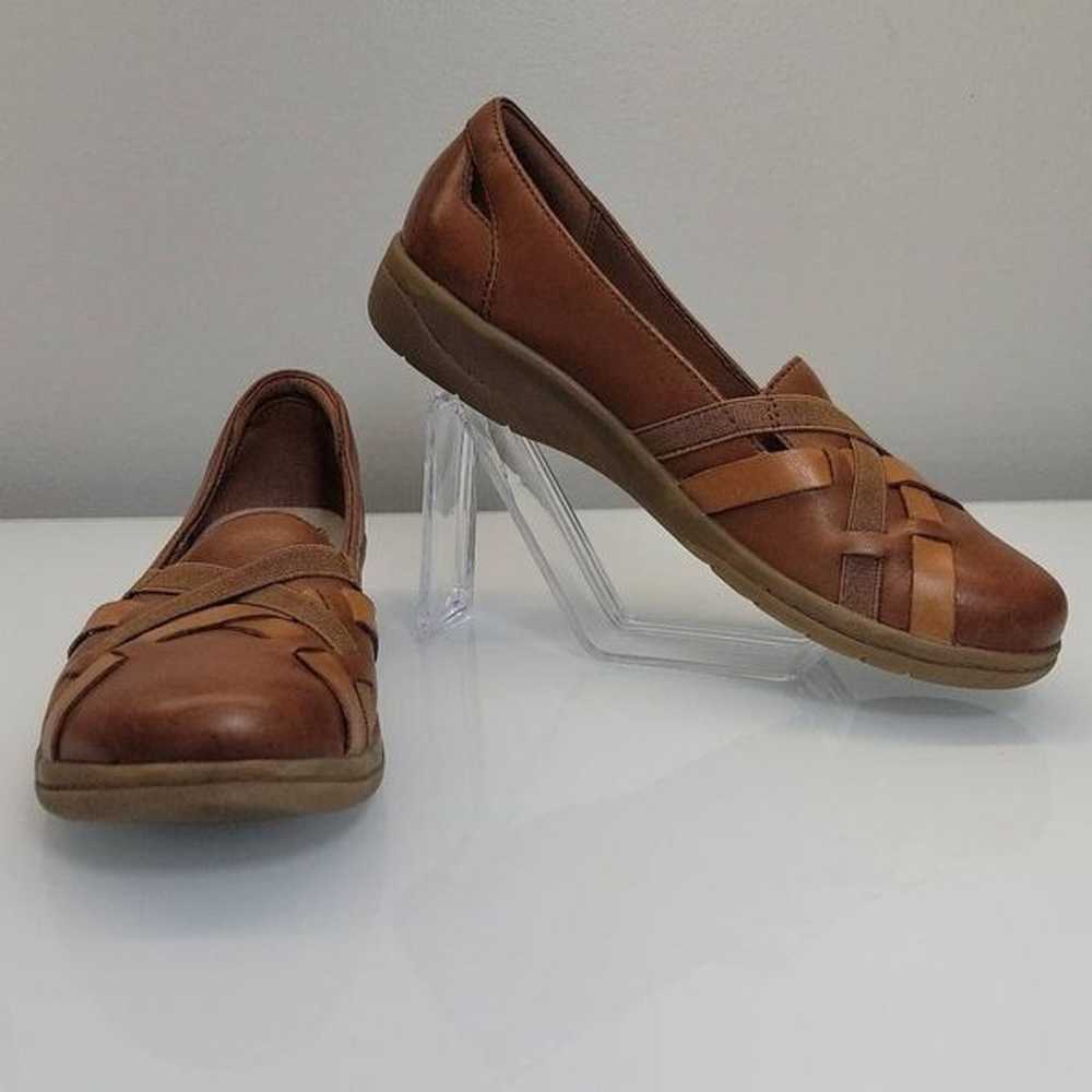 Clarks Loafers Flats Shoes Women Size 9 Brown Str… - image 1