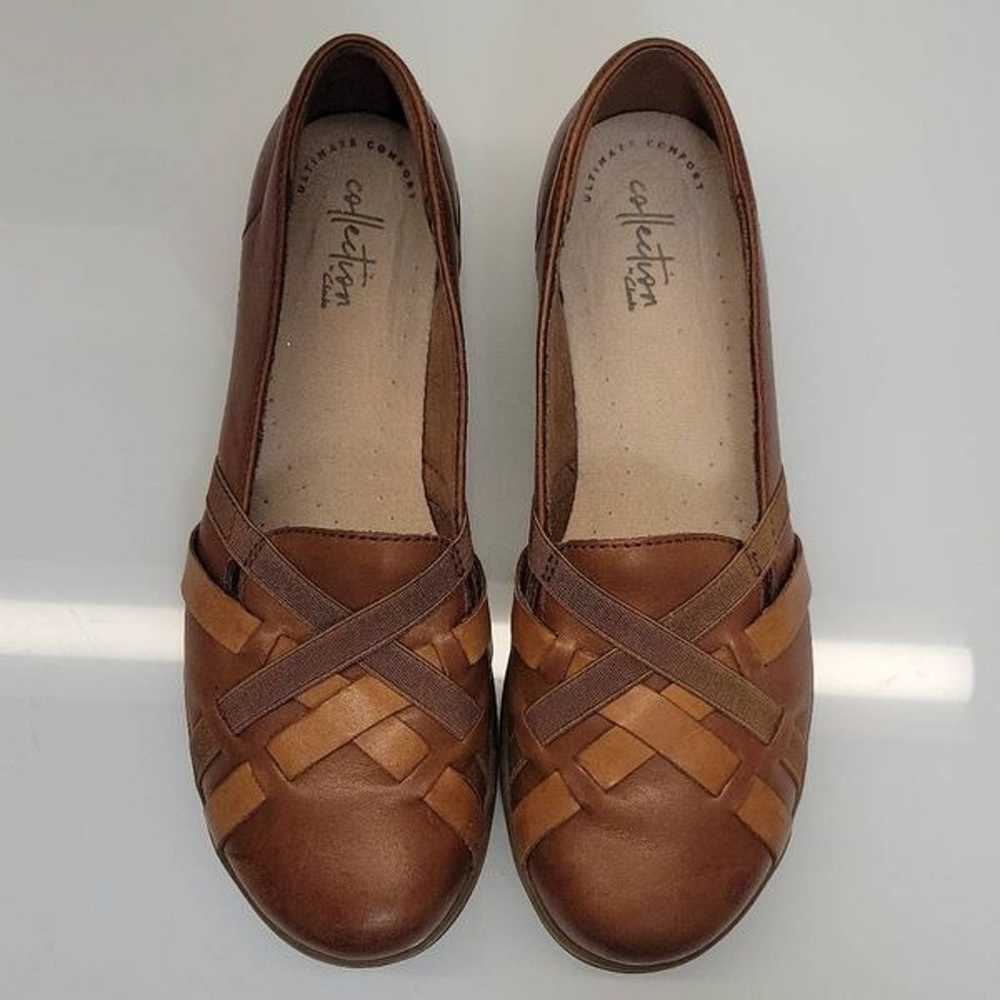 Clarks Loafers Flats Shoes Women Size 9 Brown Str… - image 5