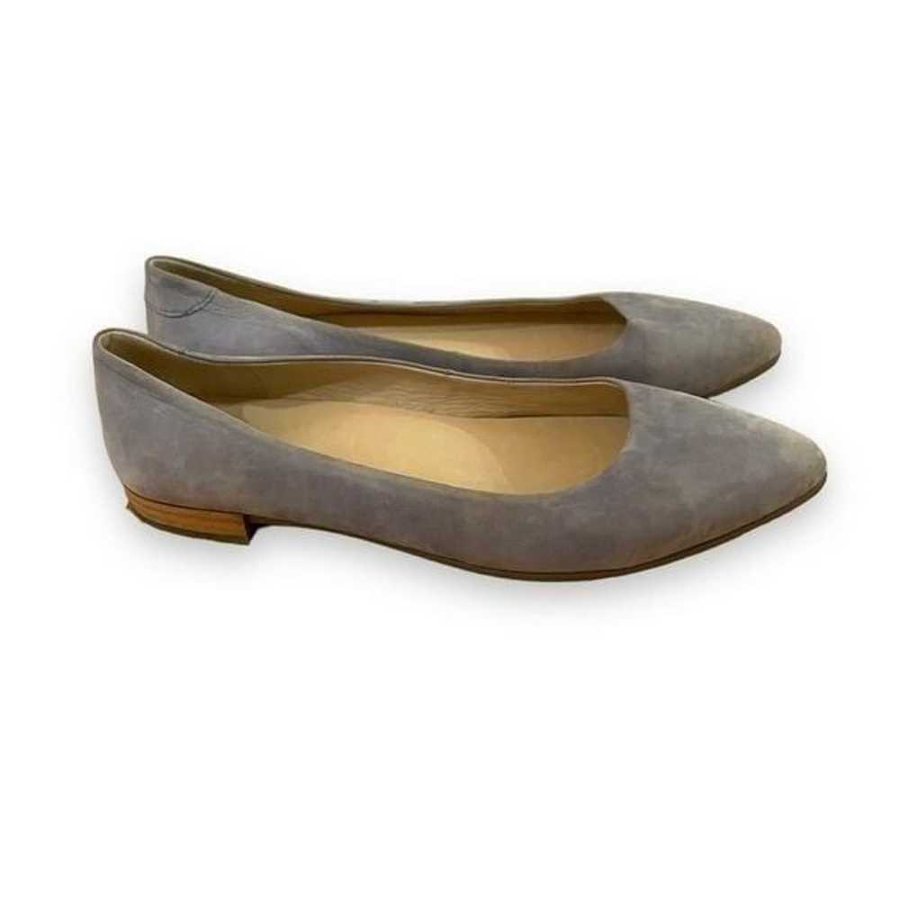 ECCO Shape Pointy Ballerina Blue Nubuck Leather F… - image 1