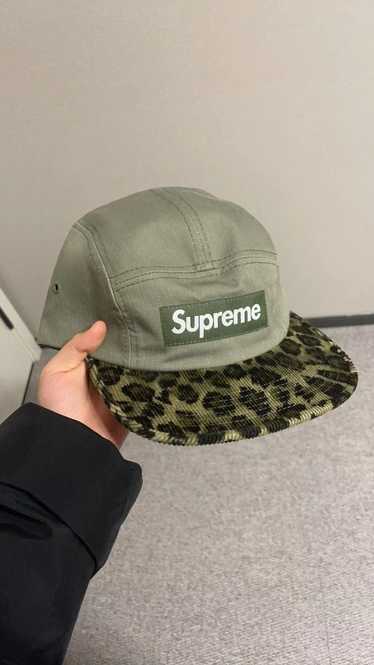 Supreme Supreme Safari Green leopard camp cap