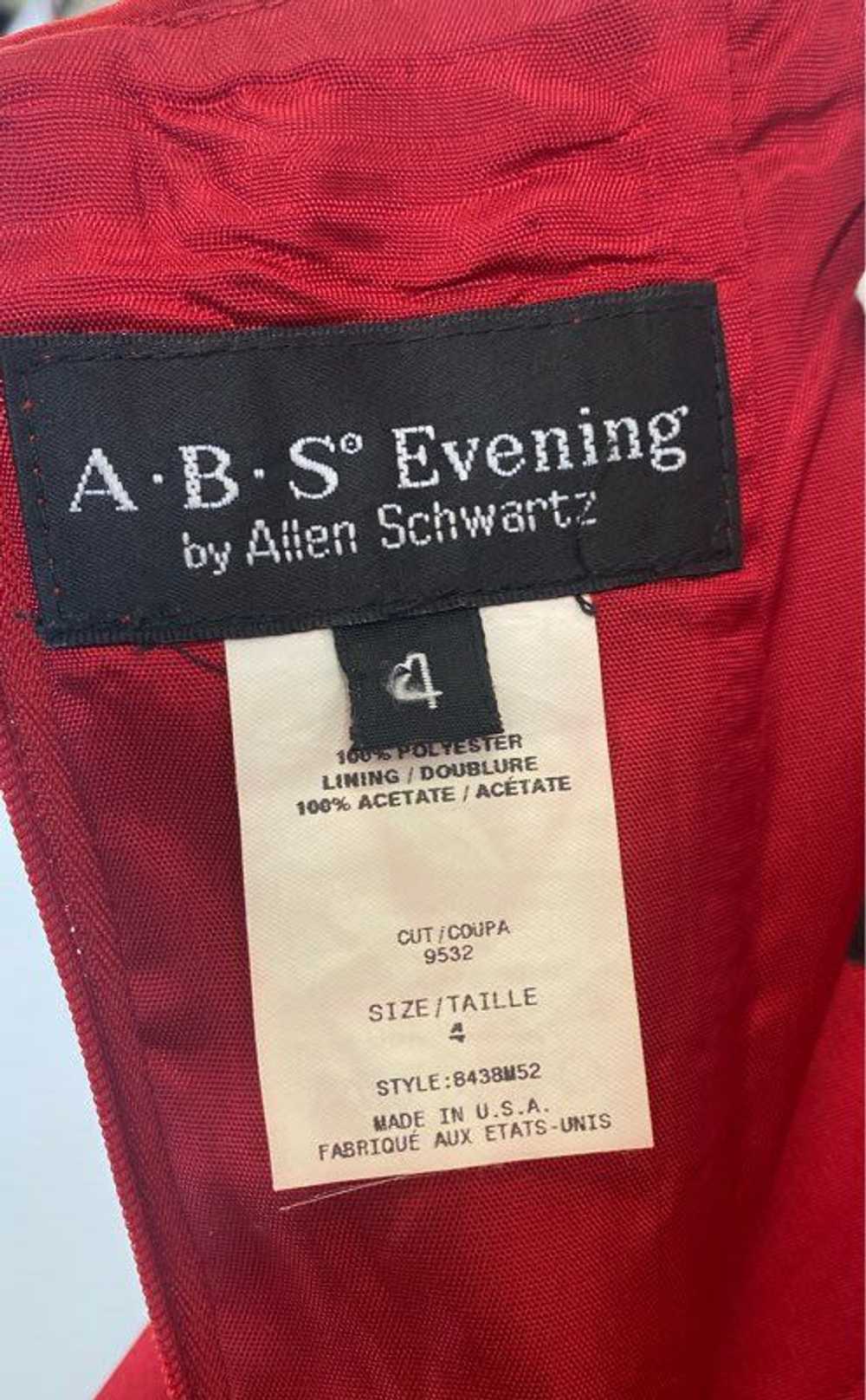 ABS By Allen Schwartz Women's Red Strapless Gown-… - image 3