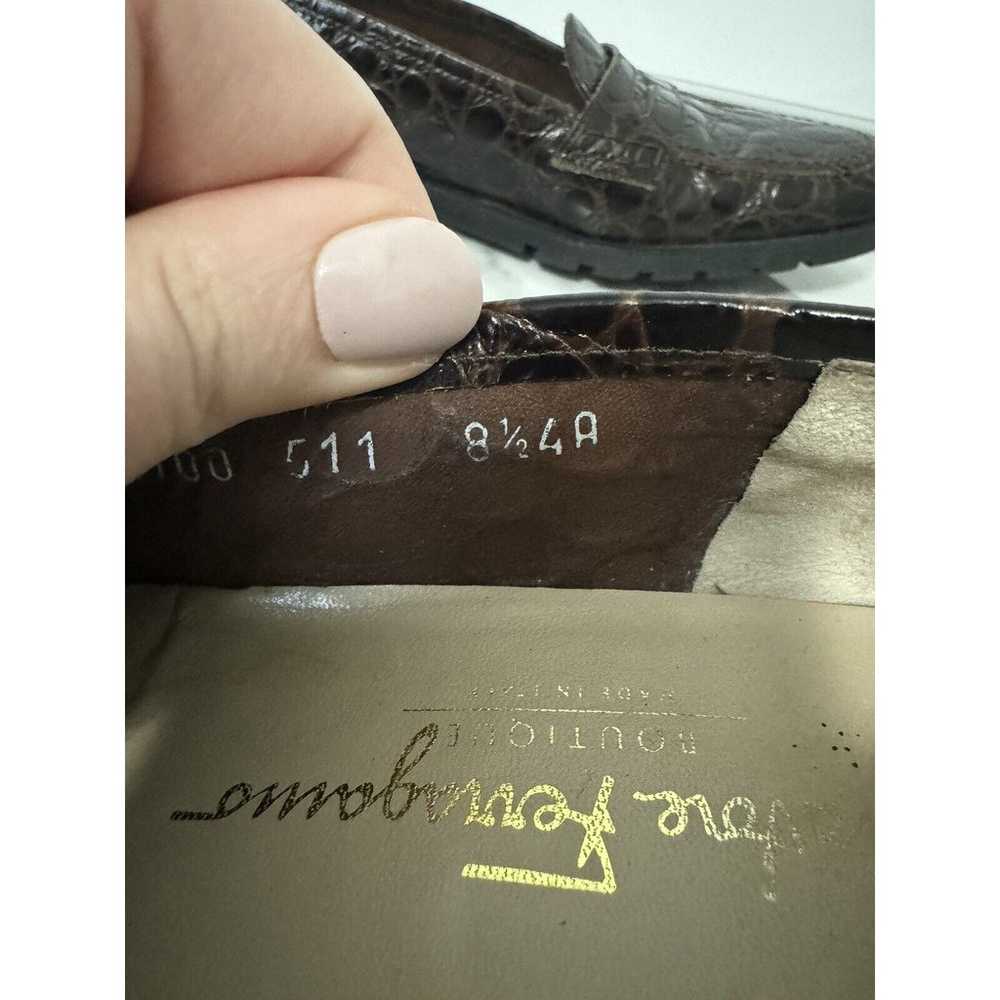 Salvatore Ferragamo Vintage Loafers Size 8.5 4A B… - image 8