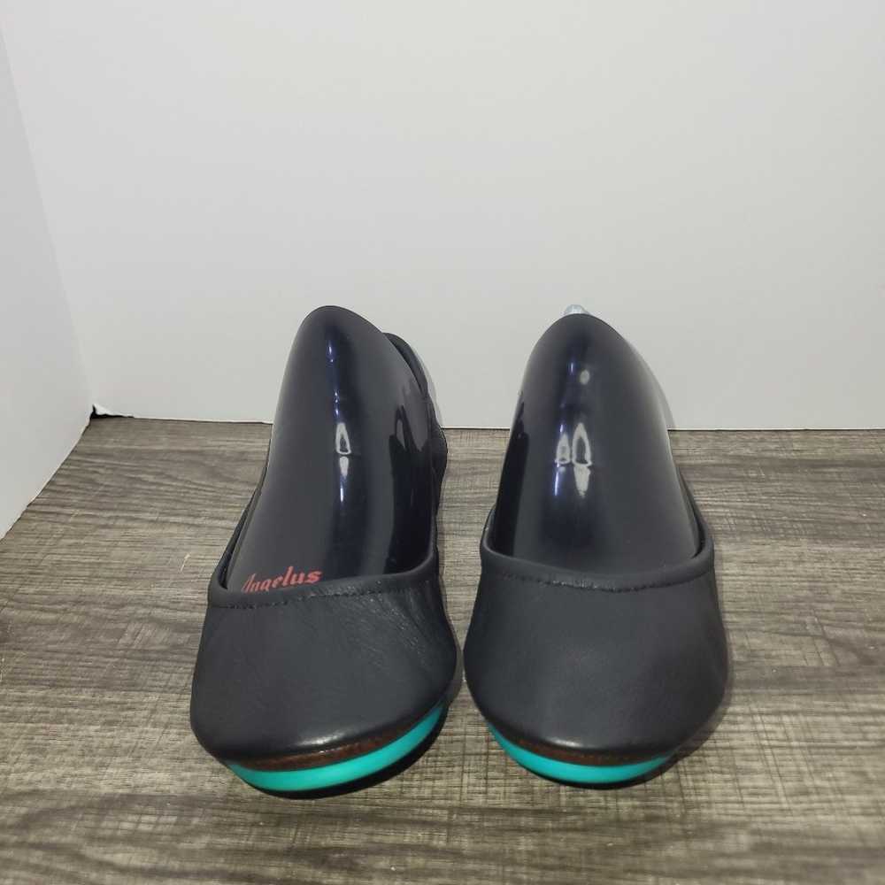 Tieks By Gavrieli Black Ballet Flats With Teal So… - image 4