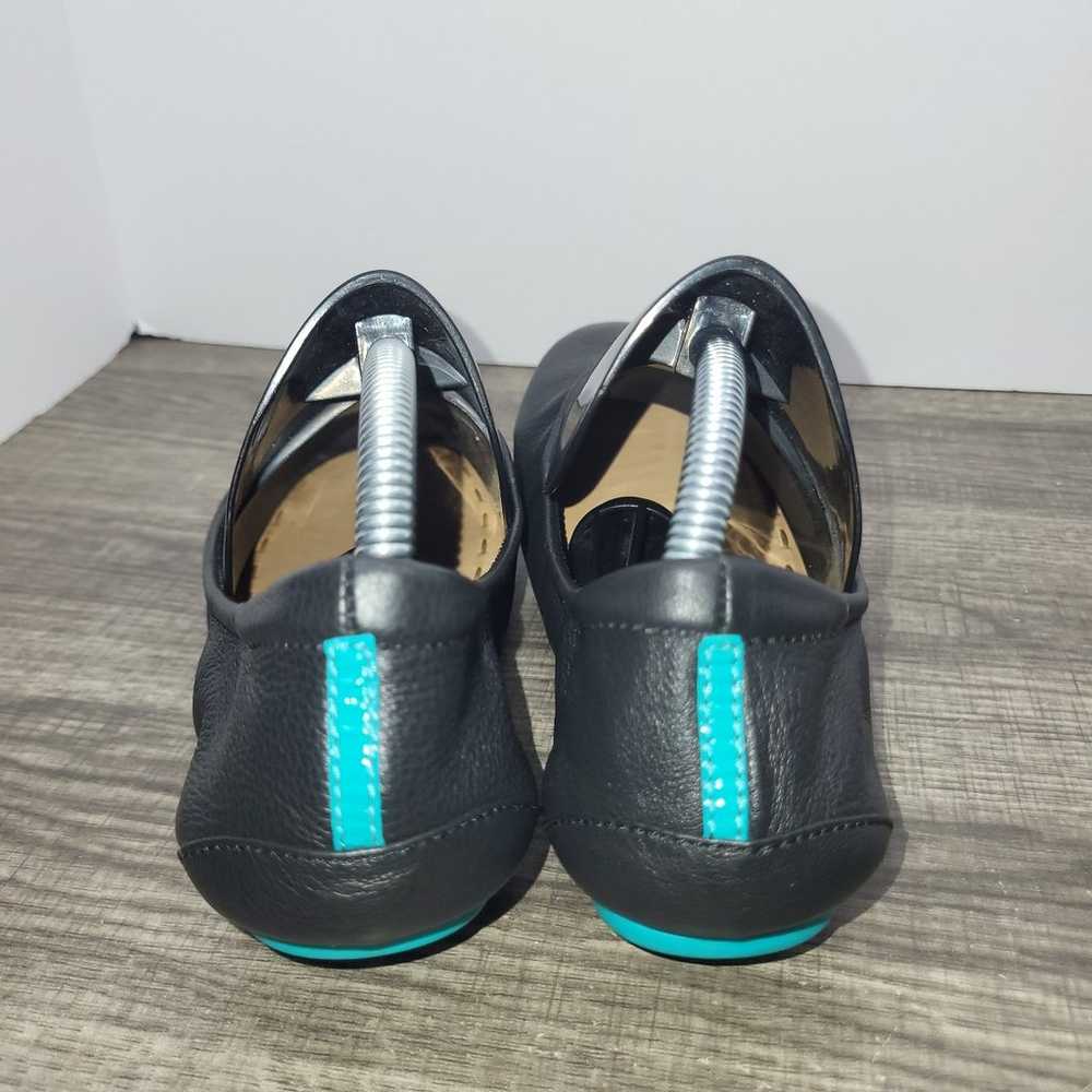 Tieks By Gavrieli Black Ballet Flats With Teal So… - image 5