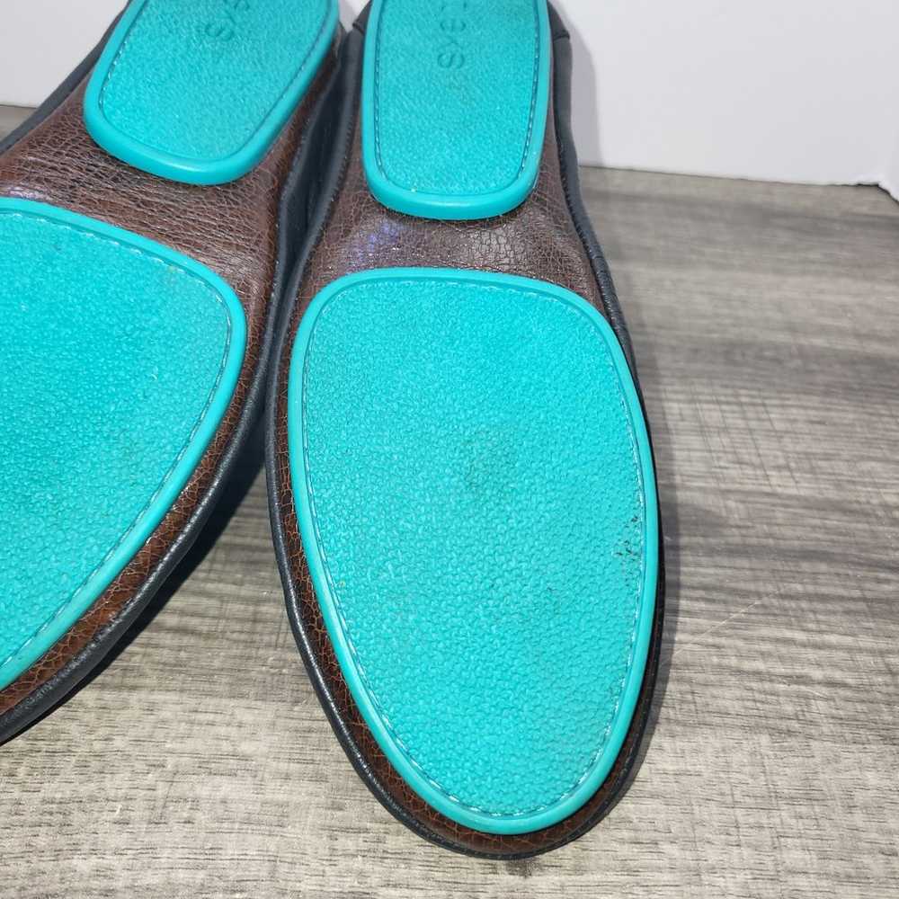 Tieks By Gavrieli Black Ballet Flats With Teal So… - image 7