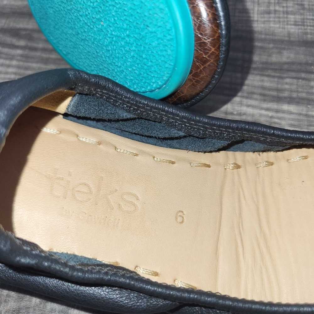 Tieks By Gavrieli Black Ballet Flats With Teal So… - image 9