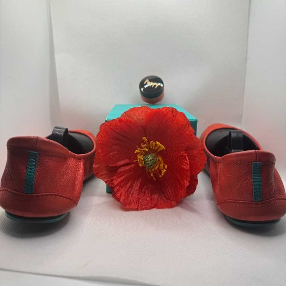 Poppy Tieks with box, poppy flower and tarrago mi… - image 2