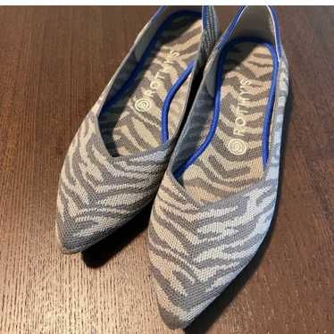 Rothy’s The Point 10.5 Gray Zebra - image 1