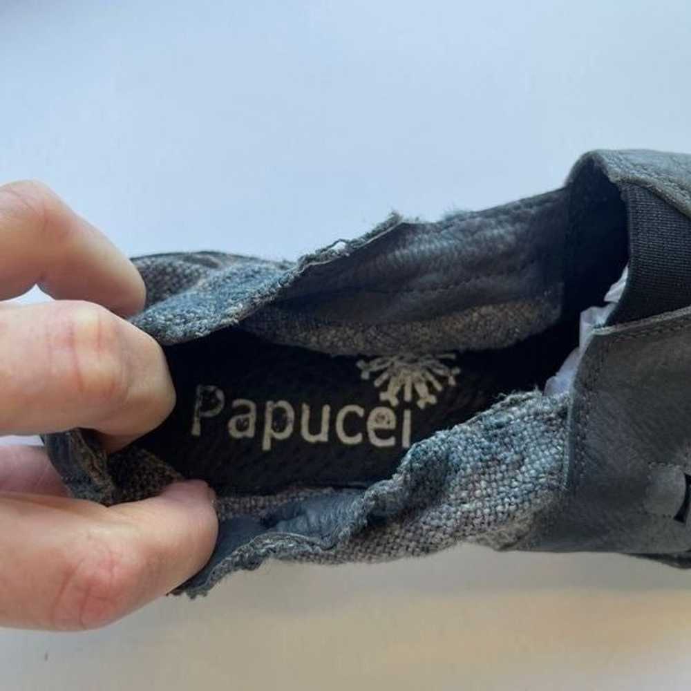 papucei hand dyed leather slip on’s - image 3