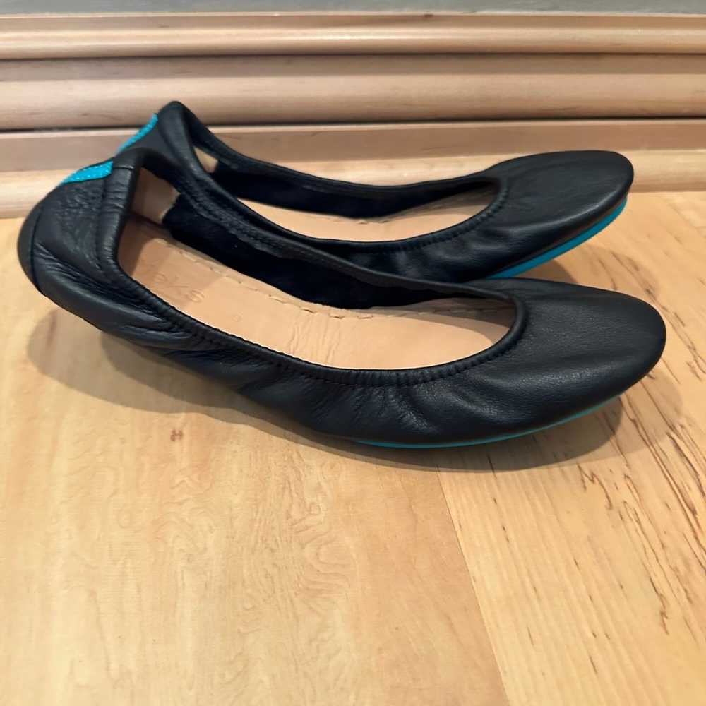 TIEKS Gavrieli Black Leather Ballet Flats Shoes S… - image 3