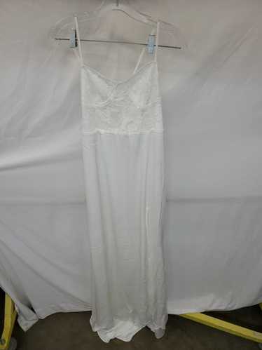 VTG. Wm Lulus White Lace Sleeveless Maxi Dress Sz 