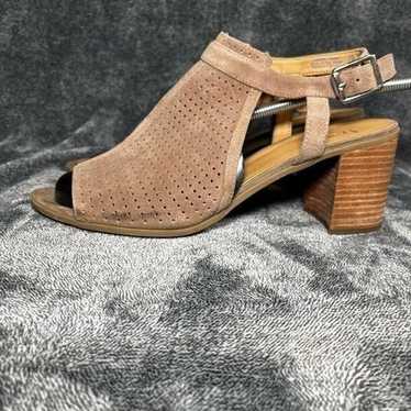 Franco Sarto Mandi2 Tan Block Heel Sandals Size 1… - image 1