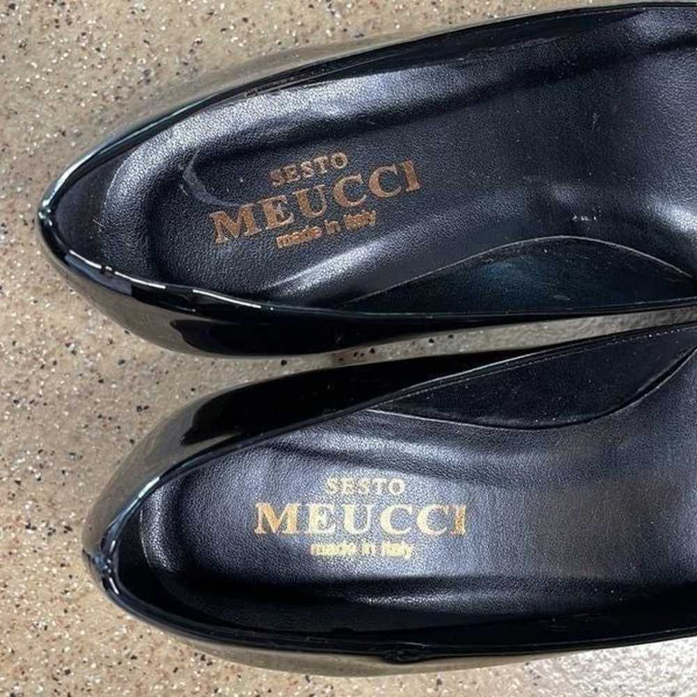 Sesto Meucci Black Patent Leather Rhinestone Star… - image 7