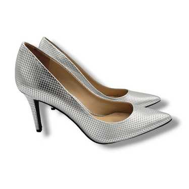 Jessica Simpson Levin Pump Womens 8 Silver Emboss… - image 1