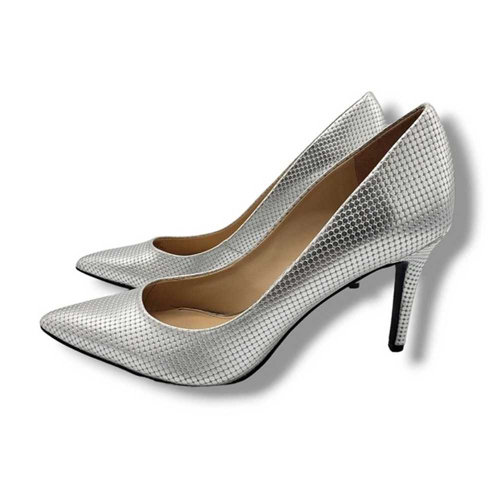 Jessica Simpson Levin Pump Womens 8 Silver Emboss… - image 5