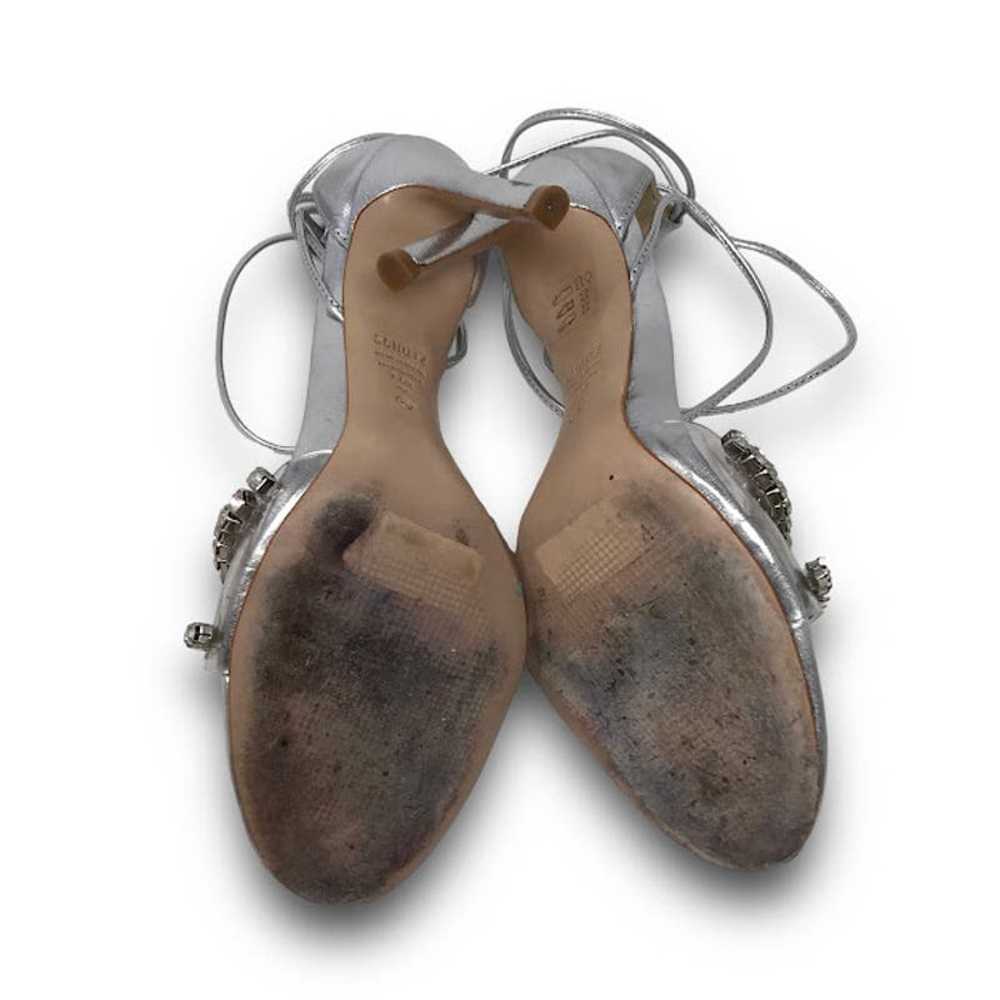 Schutz Jayda Vinyl Metallic Nappa Leather Sandal … - image 4