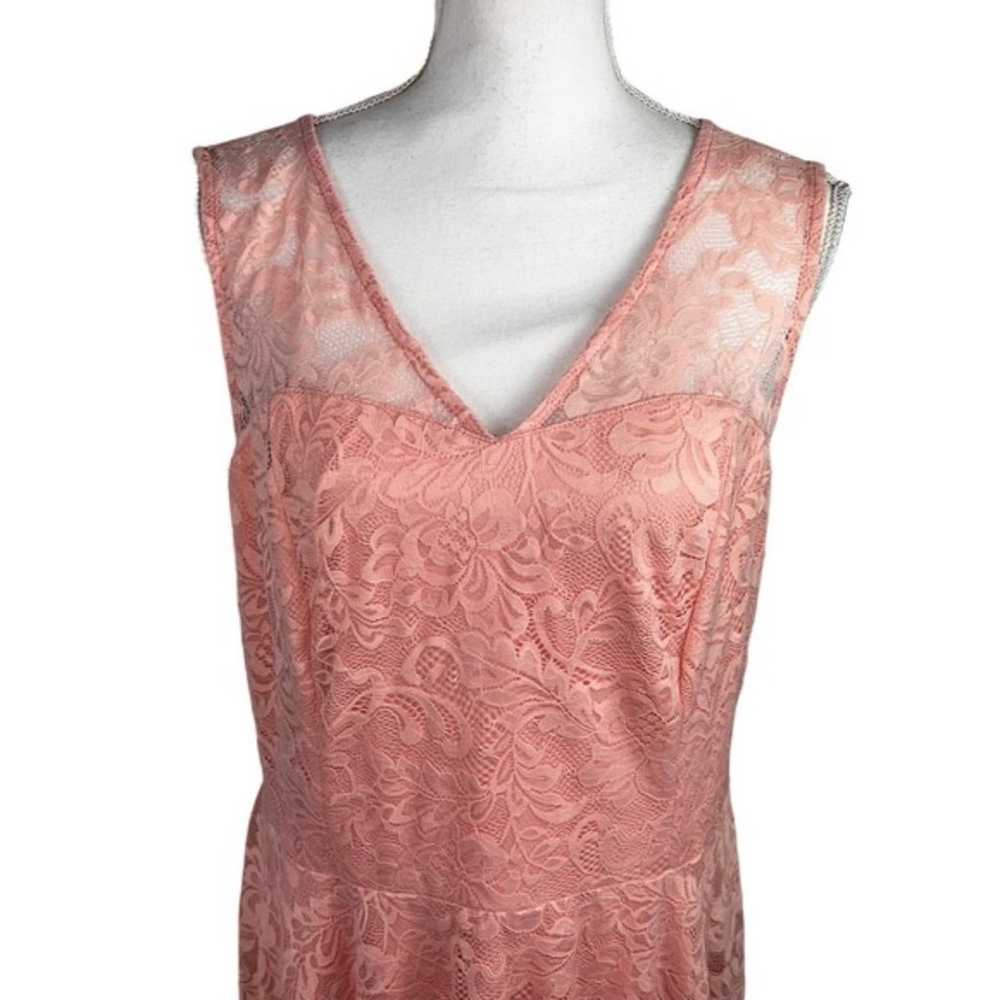 Meet Jen Pink Lace Sleeveless Dress 3XL  Stretchy… - image 3