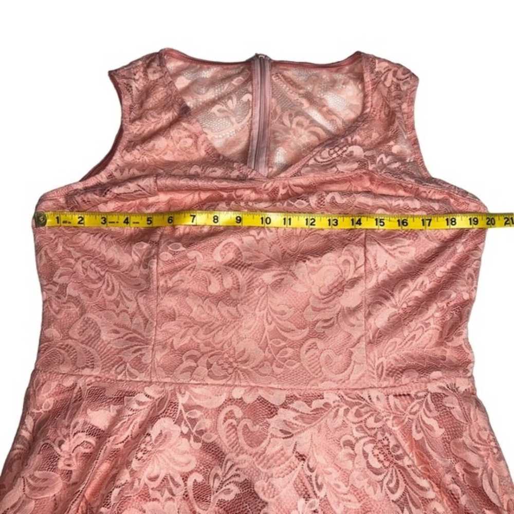 Meet Jen Pink Lace Sleeveless Dress 3XL  Stretchy… - image 9