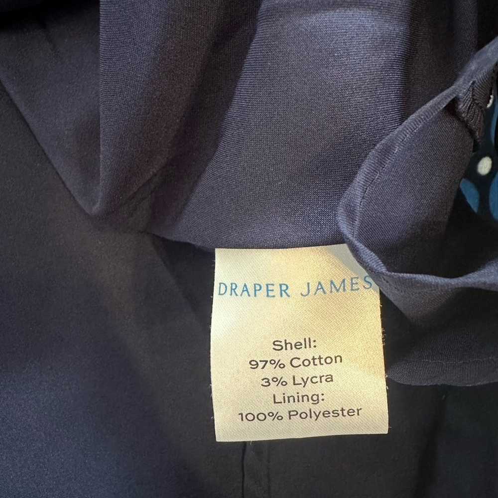 Draper James size 8 blue polka dot short sleeve d… - image 3