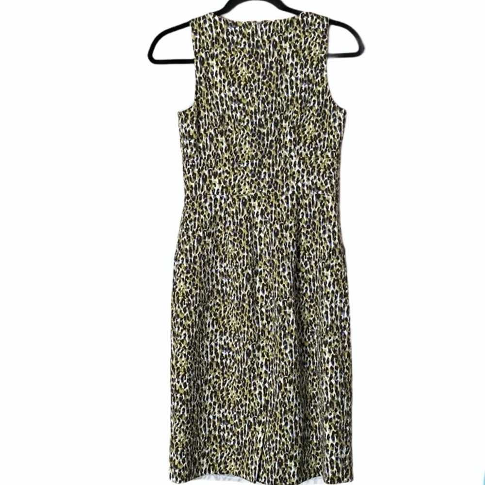 J. Crew Fabiola Abstract Leopard Sheath Dress Siz… - image 2
