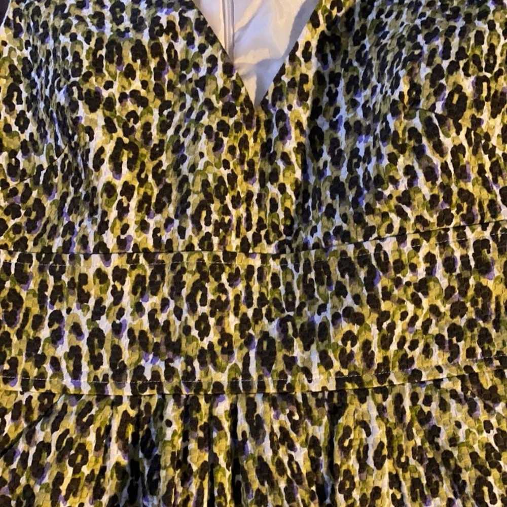 J. Crew Fabiola Abstract Leopard Sheath Dress Siz… - image 6