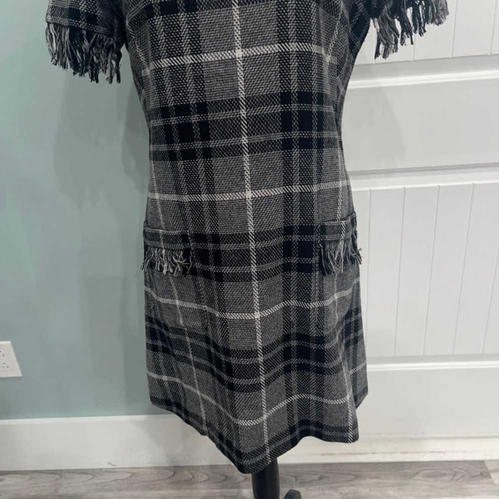 Amanda Uprichard wool blend plaid sheath dress si… - image 3