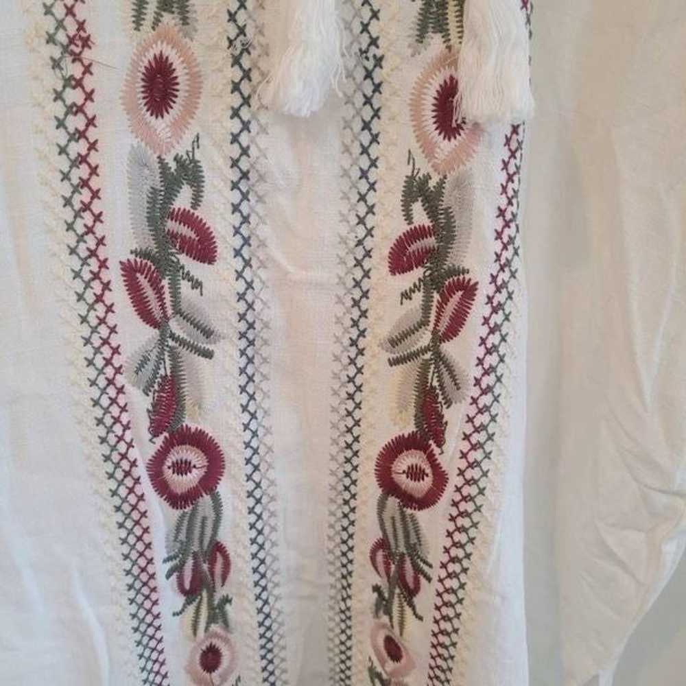 Orange Creek Women's White Rayon/Linen w Colorful… - image 3