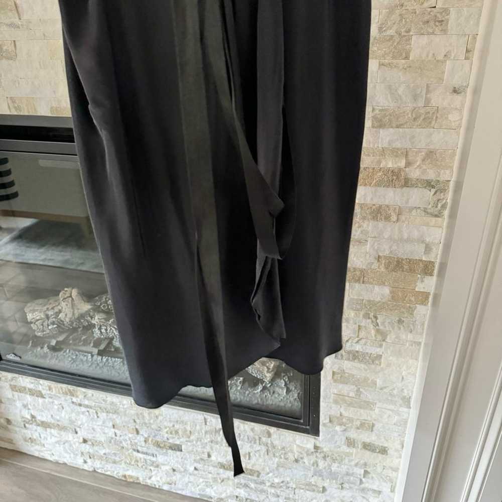 Wayne Cooper Silk Black Wrap Dress - image 4