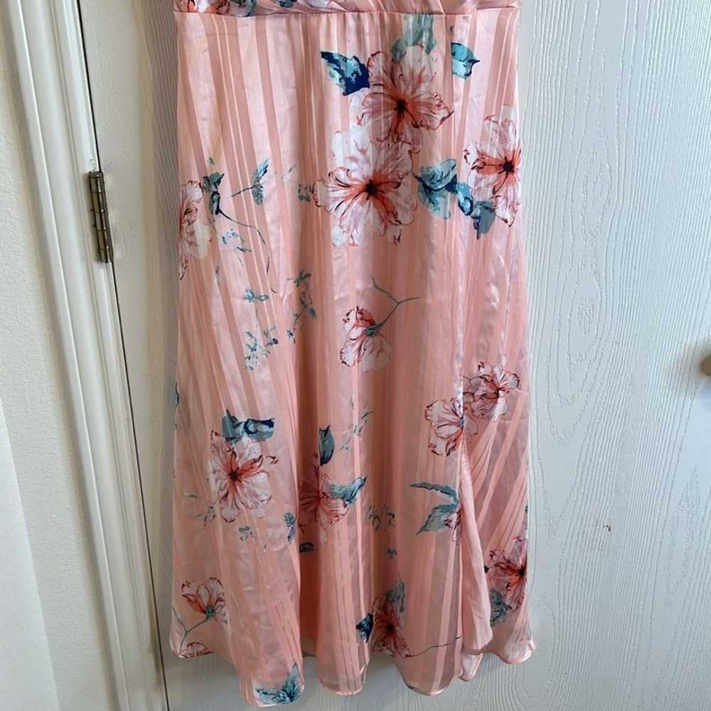 Lulus All About Love Pink Floral Print Midi Dress… - image 3