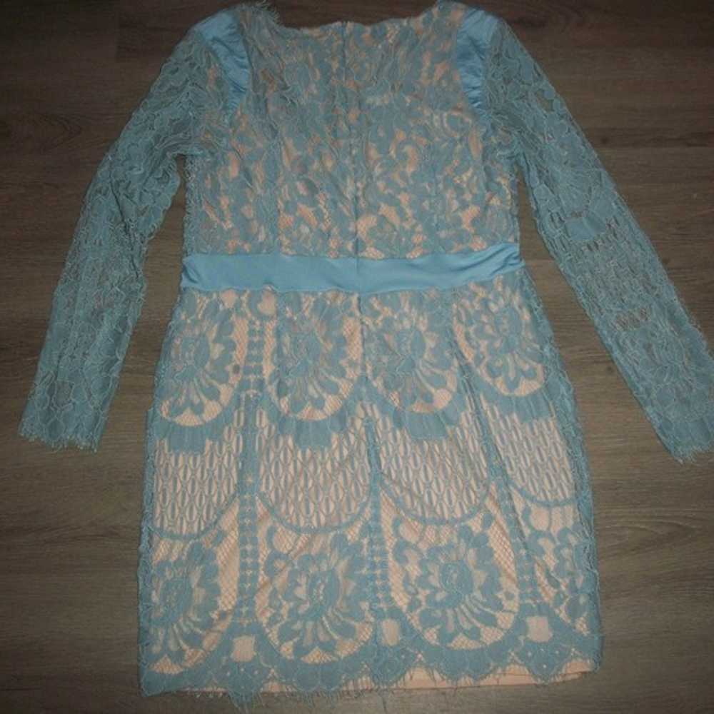 womens Dress. blue lace.lined.size 10.large. - image 2