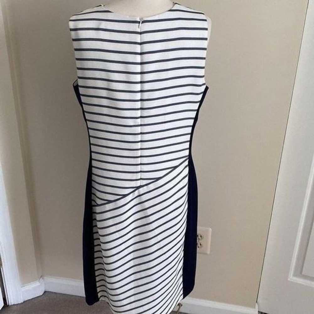 Lauren Ralph Lauren Striped Sheath Dress Size 14 - image 7