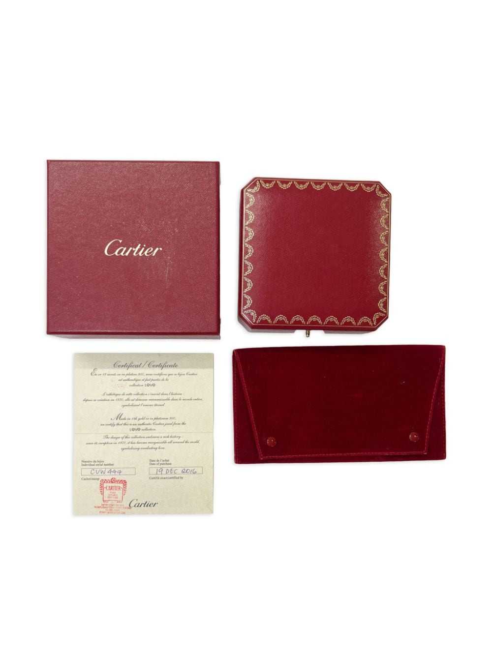 Cartier pre-owned 18kt white gold Love pendant ne… - image 4