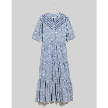 Madewell Embroidered Puff Sleeve Dress