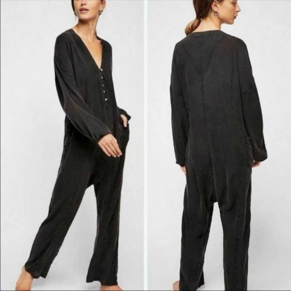 Intimately Free People Black So So Soft Drop Crot… - image 1