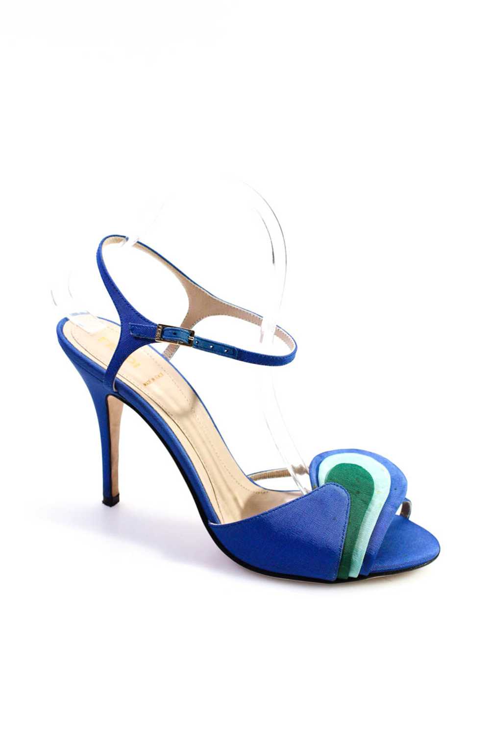 Fendi Womens Ankle Strap Slingbacks Sandal Heels … - image 4