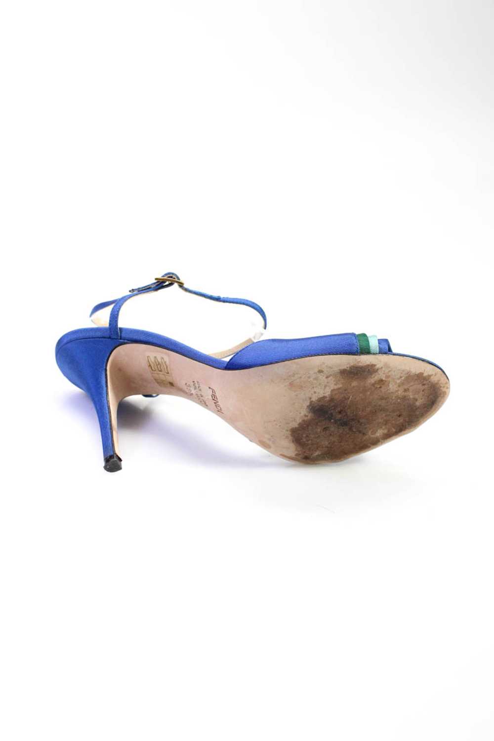 Fendi Womens Ankle Strap Slingbacks Sandal Heels … - image 8