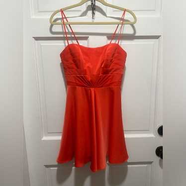 Marciano Orange fit and flare dress size 8 medium 