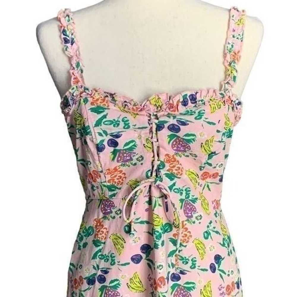 Urban Outfitters Pink Fruit Print Mini Dress| Siz… - image 2