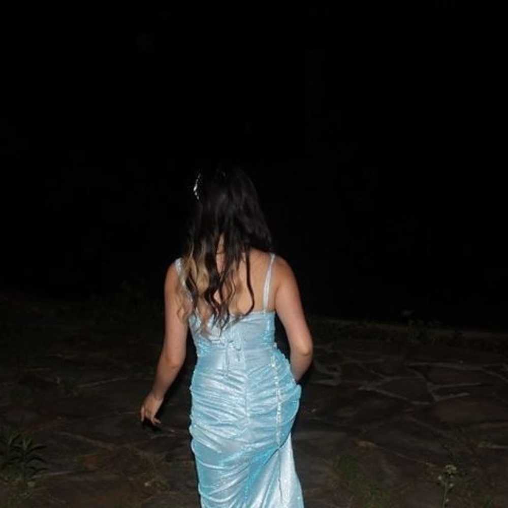 Sparkly Blue Prom dress - image 3