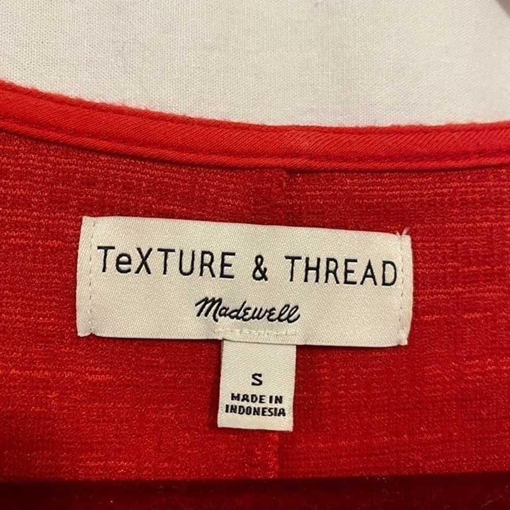 Madewell Texture & Thread Crosshatch Side-Tie Red… - image 2