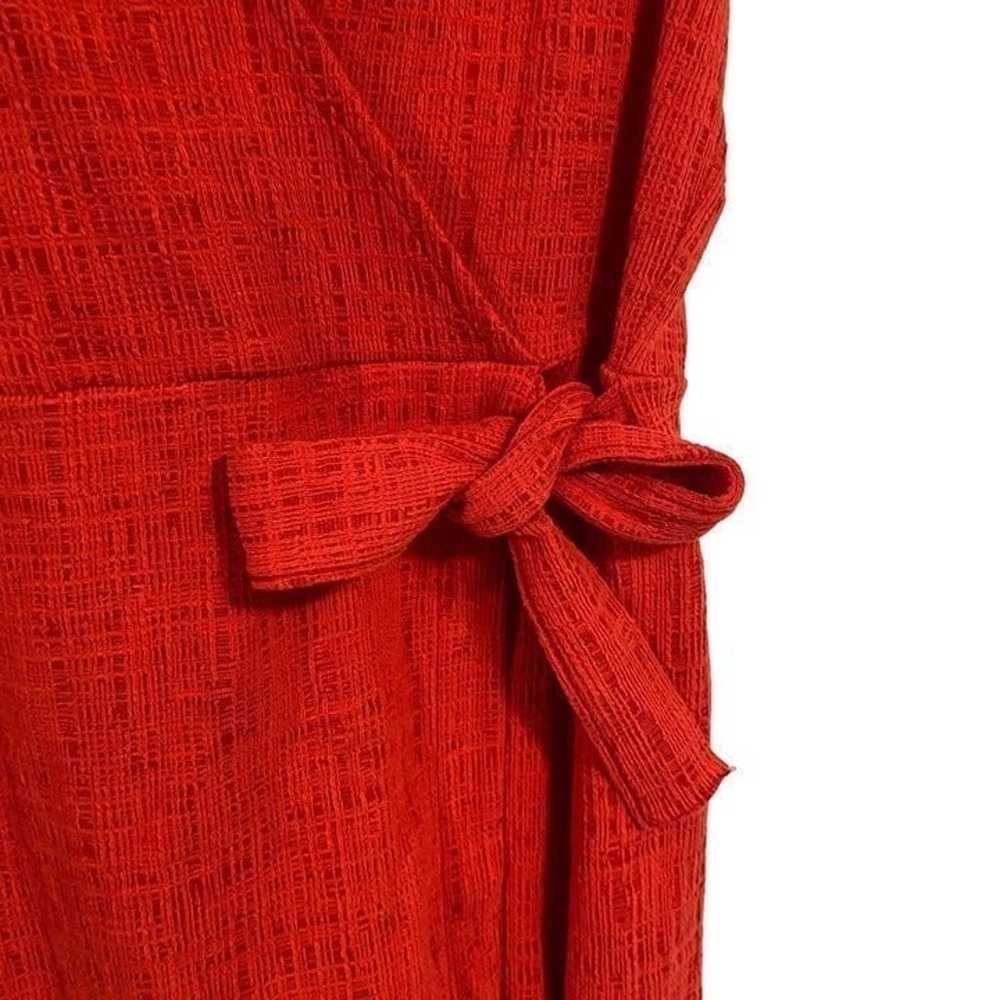 Madewell Texture & Thread Crosshatch Side-Tie Red… - image 3
