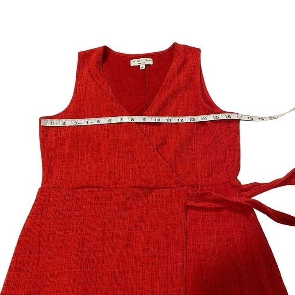 Madewell Texture & Thread Crosshatch Side-Tie Red… - image 6